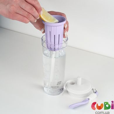 Стакан для води Kite, 650 мл, біло-ліловий (K25-1219-2)