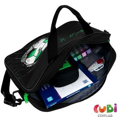 Шкільна текстильна сумка Kite A4, 1 від., 589 Football (K26-589-2), Чорний