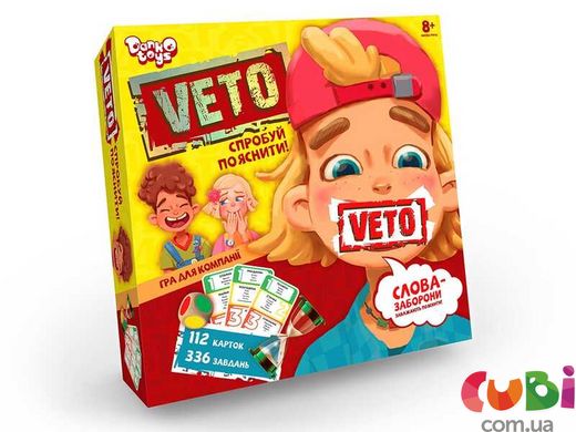 Настільна розважальна гра DANKO TOYS VETO (VETO-01-01U)