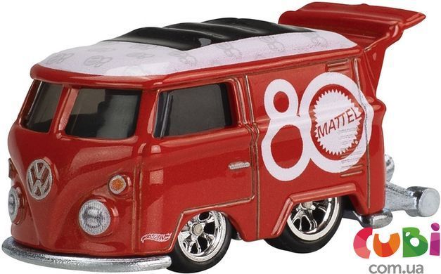 Колекційна модель машинки Volkswagen Kool Kombi Mattel 80th серії Поп культура Hot Wheels, JBL68, Різнобарвний