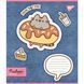 Тетрадь ученическая А5/12 кос. Да, Pusheen. Snack time.