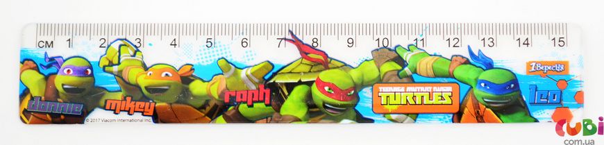 Линейка 15 см "Ninja Turtles" (370426)