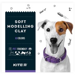 Пластилін восковий Kite Dogs, 8 кольорів, 160 г (K22-082)
