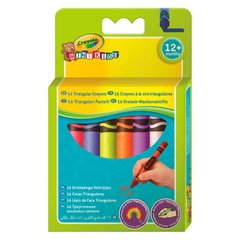 Набір воскової тригранної крейди для найменших Crayola 16 кольорів (52-016Т)