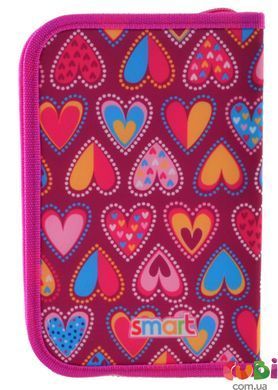 Пенал твердый Smart одинарный без клапана HP-02 "Hearts Style" (532049)