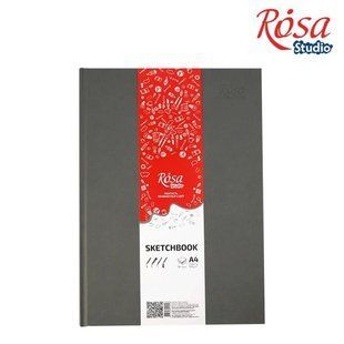 Блокнот A4 (21х29,7см), 100г м, 96л., Серый, ROSA Studio 16R5001