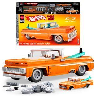 Коллекционная машинка-конструктор Chevy серии Elite Mattel Brick Shop, JFT20, Різнобарвний