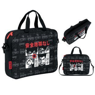 Школьная текстильная сумка Kite A4, 1 от., 589 Anime (K26-589-3), Чорний
