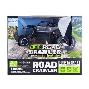 Автомобиль OFF-ROAD CRAWLER на р/у – ROCK SPORT (черный, аккум. 3,6V, метал. корпус, 1:20)