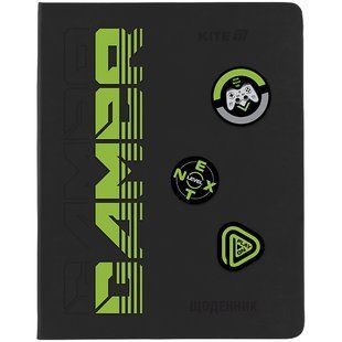 Дневник школьный Kite Gamer K25-264-1, твердый переплет, PU материал