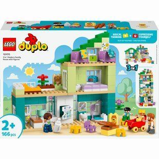 Конструткор LEGO DUPLO Town 3-в-1 Современный семейный дом с фигурками (10470)