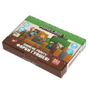 Фарби гуашеві Yes Minecraft 24 кольорів 20 мл (230409)