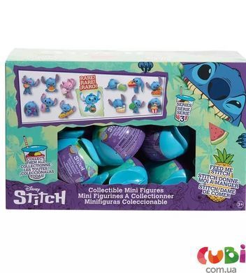 Фигурка-сюрприз в капсуле STITCH серии "Feed Me" - СТИЧ СО ВКУСНЯШКАМИ (в ассорт., в диспл.), комбинированый