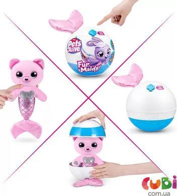 Интерактивный игровой набор PETS ALIVE серии "Furmaids" S1 &ndash; КОТЕНОК ПУРЛ, комбинированый