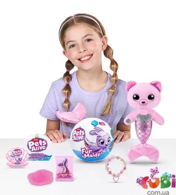 Интерактивный игровой набор PETS ALIVE серии "Furmaids" S1 &ndash; КОТЕНОК ПУРЛ, комбинированый