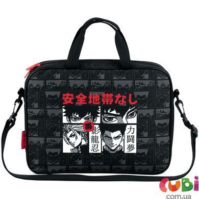 Школьная текстильная сумка Kite A4, 1 от., 589 Anime (K26-589-3), Чорний