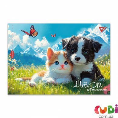 Тетрадь для рисования YES А4 28л/100 скоба, с перфорацией (Line Friends) (130605)
