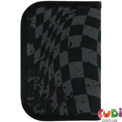 Пенал Kite 1 отделение, 1 отворот, без наполнения 621 Race&Win (K26-621-4), Чорний