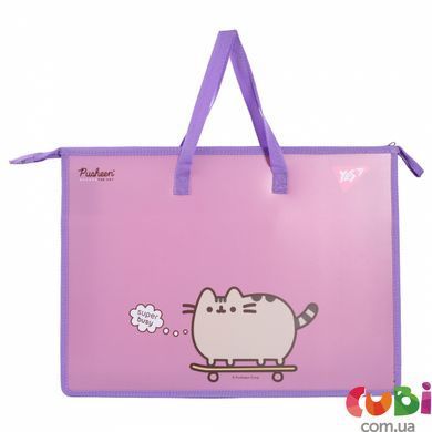 Папкапортфель Yes А3 "Pusheen" з тканинними ручками (492280)