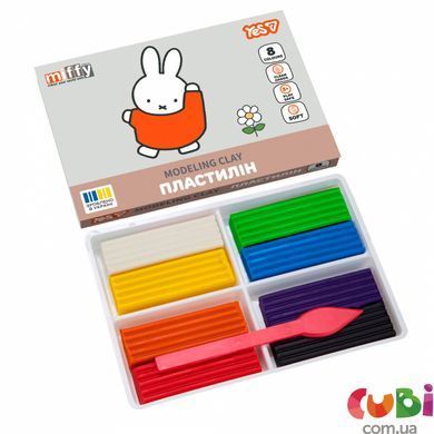 Пластилин Yes, 8 цветов, 160г "Miffy" (540717)