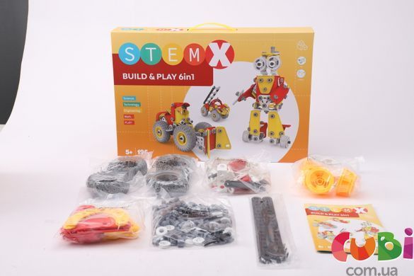 Конструктор с болтами: BUILD AND PLAY 6в1 на 196 деталей