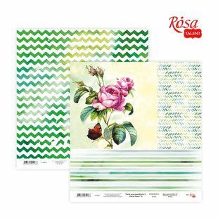 Папір для скрапбукінгу &bdquo;Floral Poem&ldquo; 15 двосторонній 30,48х30,48см 200г/м2 ROSA TALENT