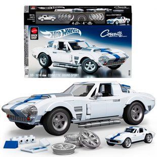 Колекційна машинка-конструктор Corvette Grand Sport серії Elite Mattel Brick Shop, JGR31