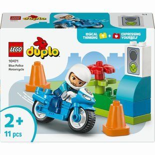 Конструткор LEGO DUPLO Town Синий полицейский мотоцикл (10471)