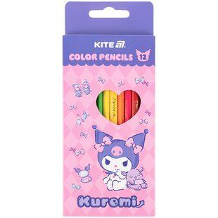 Олівці Kite кольорові тригранні, 12 шт. HK (HK25-053)