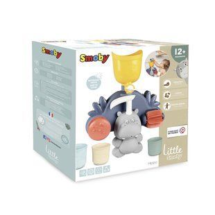 Игрушка для ванны Smoby Little Водяная мельница Бегемот, с аксессуарами, 12мес.+ (140405)