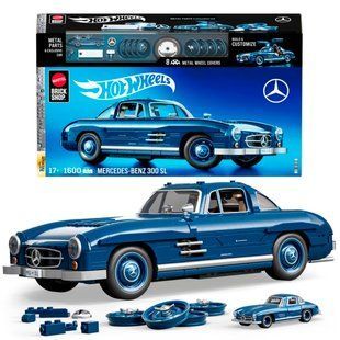 Премиум машинка конструктор Mercedez-Benz 300 SL Mattel Brick Shop, HWW25, Різнобарвний
