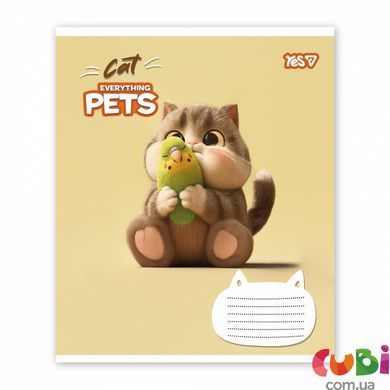 Тетрадь ученическая Yes Cat and pets А5 12 кос. (768702)