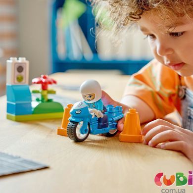 Конструткор LEGO DUPLO Town Синий полицейский мотоцикл (10471)