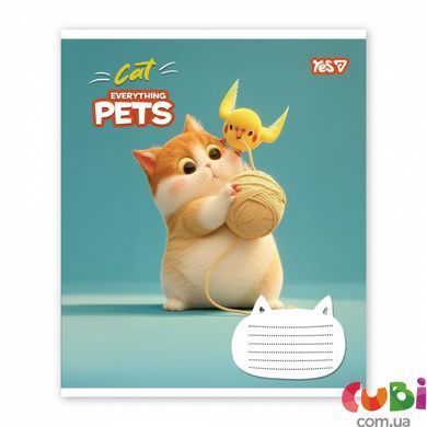 Тетрадь ученическая Yes Cat and pets А5 12 кос. (768702)