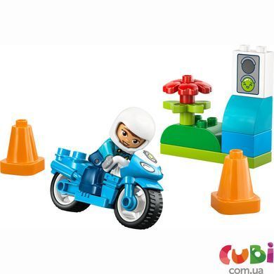 Конструткор LEGO DUPLO Town Синий полицейский мотоцикл (10471)