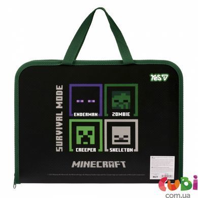 Папка портфель YES FC на молнии с тканевыми ручками "Minecraft" (492168)
