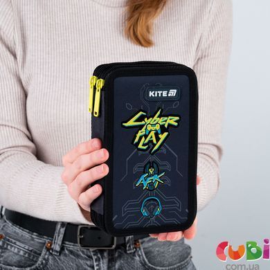Пенал без наповнення Kite Cyber K25-623-4, 2 відділення, комбінований