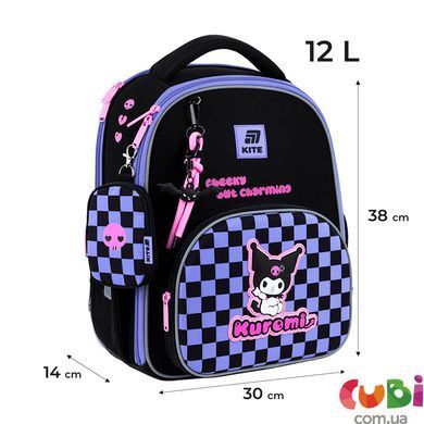 Шкільний набір Kite Education Kuromi SET_HK25-556M (рюкзак, пенал, сумка для взуття), комбінований