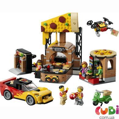 Конструктор Lego Доставка піци з різними транспортними засобами City (60496)