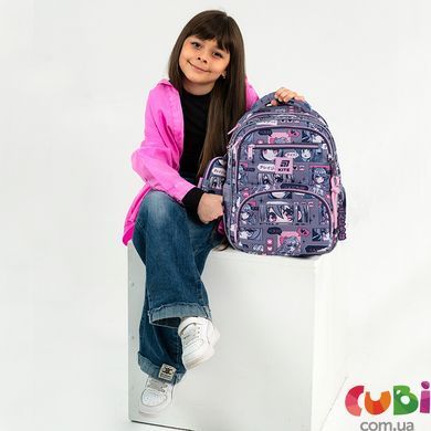 Школьный рюкзак Kite Education "Аниме Девушка" K25-773M-5, комбинированый