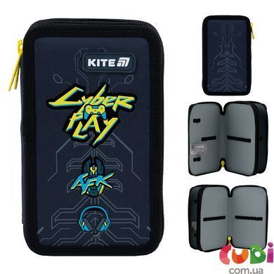Пенал без наповнення Kite Cyber K25-623-4, 2 відділення, комбінований