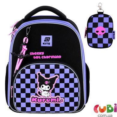 Шкільний набір Kite Education Kuromi SET_HK25-556M (рюкзак, пенал, сумка для взуття), комбінований