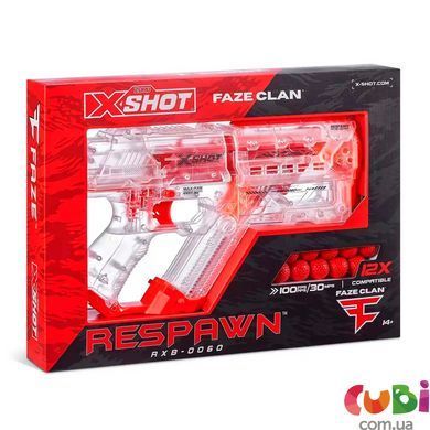 Быстрострельный бластер X-SHOT Chaos FAZE Respawn (12 шариков)