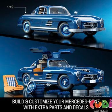 Премиум машинка конструктор Mercedez-Benz 300 SL Mattel Brick Shop, HWW25, Різнобарвний