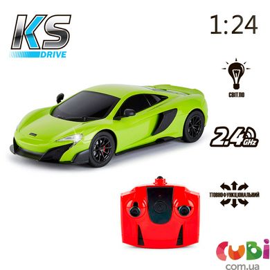 Автомобиль KS DRIVE на р/у - MCLAREN 675LT (1:24, 2.4Ghz, зелёный)