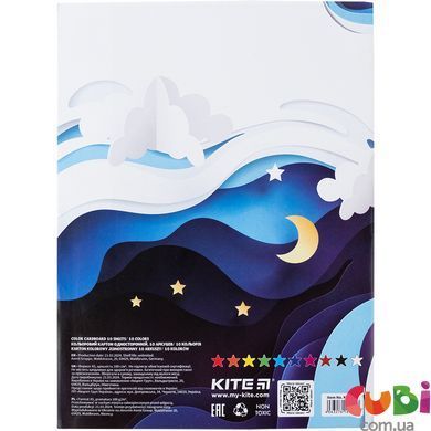Картон кольоровий односторонній Kite А5 (10арк/ 10кол), слайдер, Kite (K24-1257)