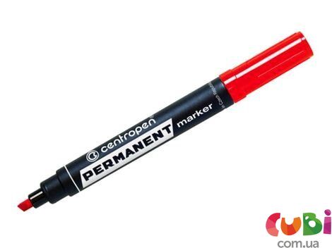 Маркер Permanent 1-4,6 мм клиновидный красный (8576)