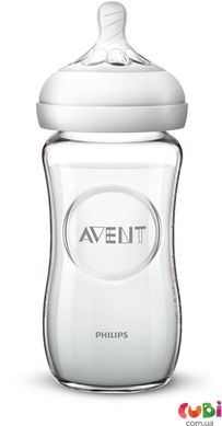 Пляшечка для годування Avent Natural Скляна 240 мл (SCF053/17)