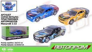Машинка металлическая АВТОПРОМ арт. AP74187 1:32,3 цвета.