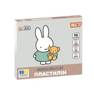 Пластилін Yes, 10 кольорів, 200г "Miffy" (540718)